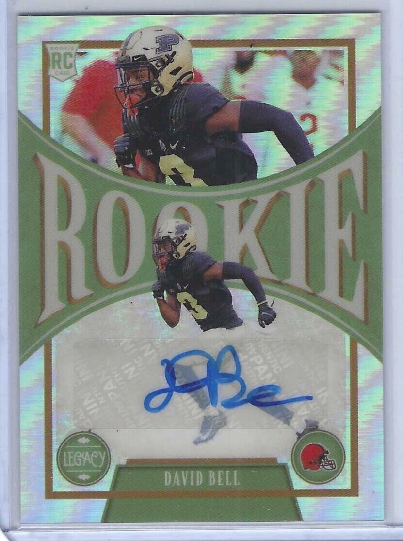 DAVID BELL 2022 PANINI LEGACY SILVER PRIZM ROOKIE AUTO RC #164