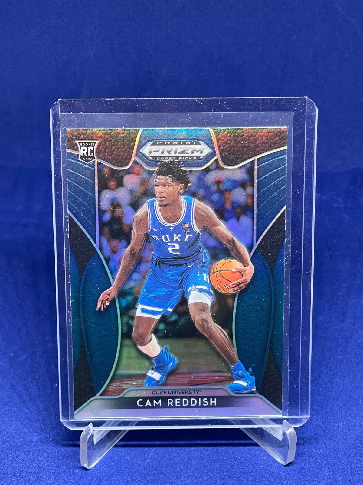 CAM REDDISH 2019 PANINI PRIZM DRAFT PICKS BLUE PRIZM ROOKIE RC #74