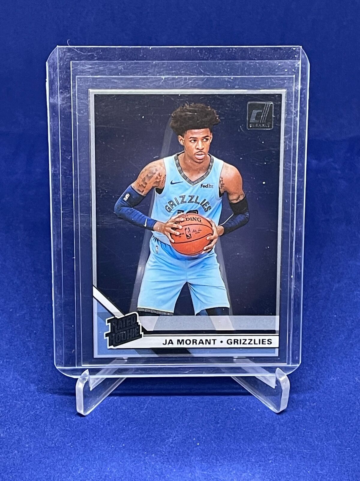 JA MORANT 2019-20 PANINI CLEARLY DONRUSS ACETATE RATED ROOKIE RC #52
