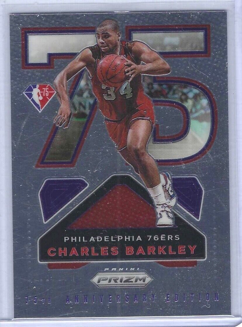 CHARLES BARKLEY 2021-22 PANINI PRIZM 75TH ANNIVERSARY EDITION SP #18