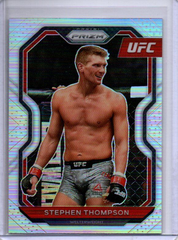 STEPHEN THOMPSON 2021 PANINI PRIZM UFC SILVER PRIZM #81