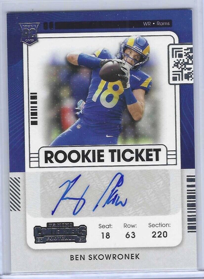 BEN SKOWRONEK 2021 PANINI CONTENDERS ROOKIE TICKET AUTO RC #257
