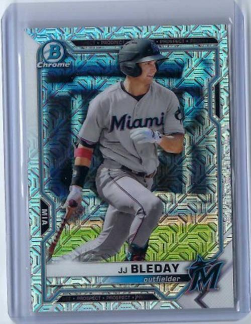 JJ BLEDAY 2021 TOPPS BOWMAN CHROME MEGA BOX MOJO REFRACTOR PROSPECT #BCP-200