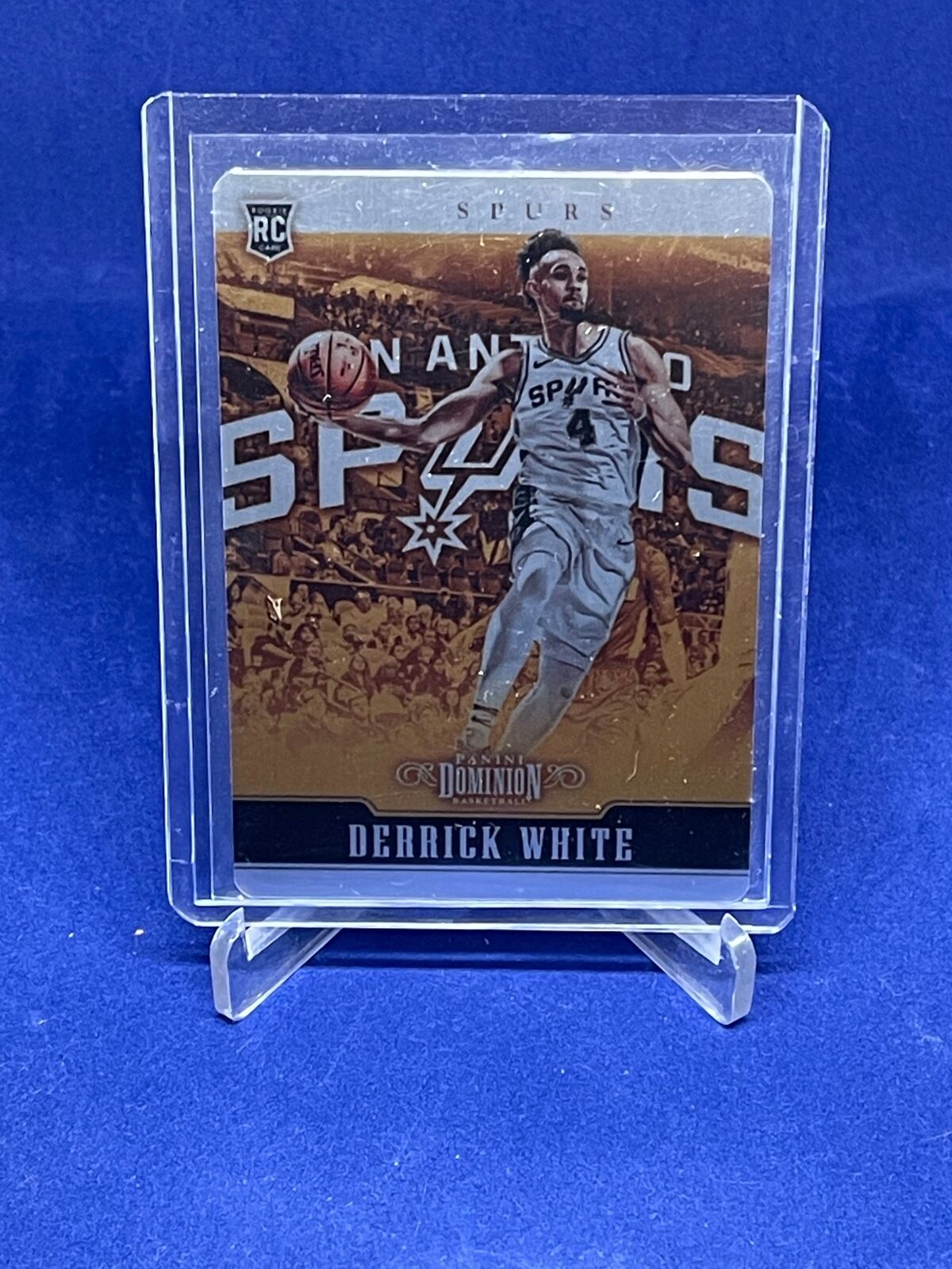 DERRICK WHITE 2017-18 PANINI DOMINION GOLD METAL ROOKIE RC #D 3/10