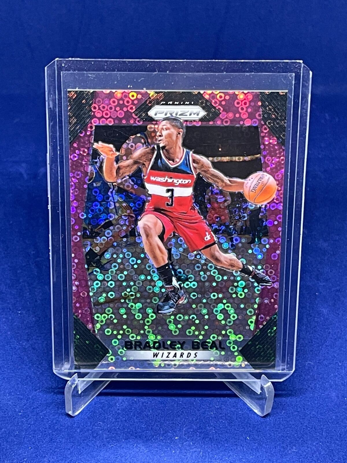 BRADLEY BEAL 2017-18 PANINI PRIZM PURPLE DISCO PRIZM #D 12/50