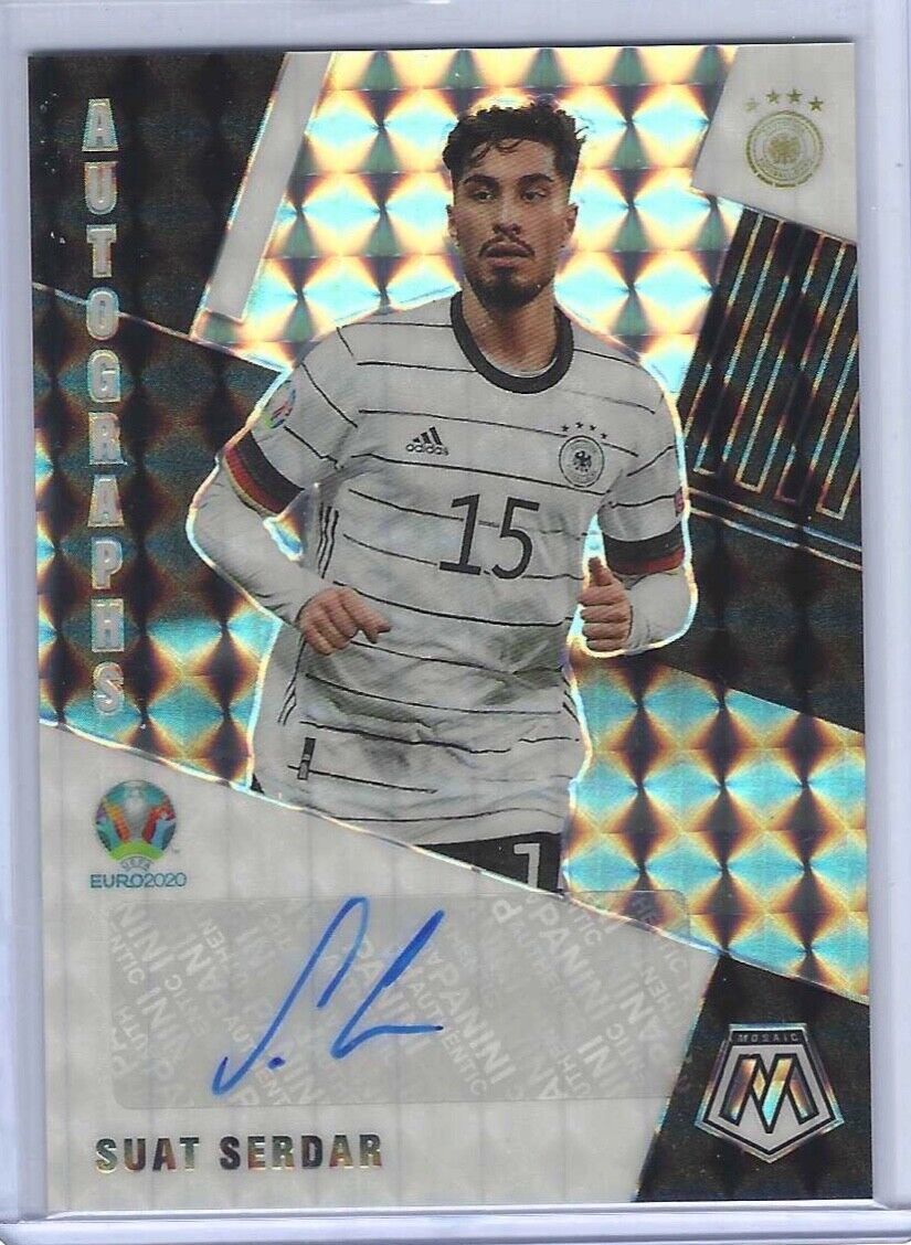 SUAT SERDAR 2020-21 PANINI MOSAIC UEFA EURO MOSAIC PRIZM AUTO #AM-SS