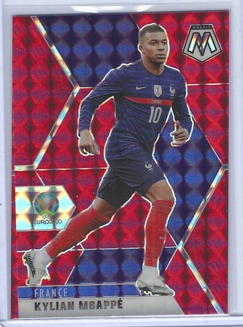 KYLIAN MBAPPE 2020-21 PANINI MOSAIC UEFA EURO RED MOSAIC PRIZM #112