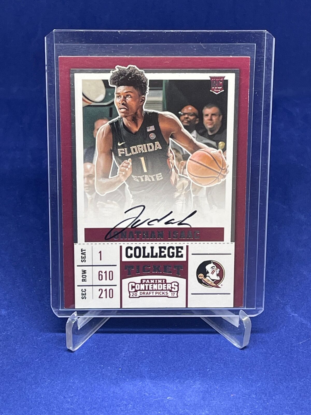 JONATHAN ISAAC 2017 PANINI CONTENDERS DRAFT PICKS TICKET AUTO ROOKIE RC #59