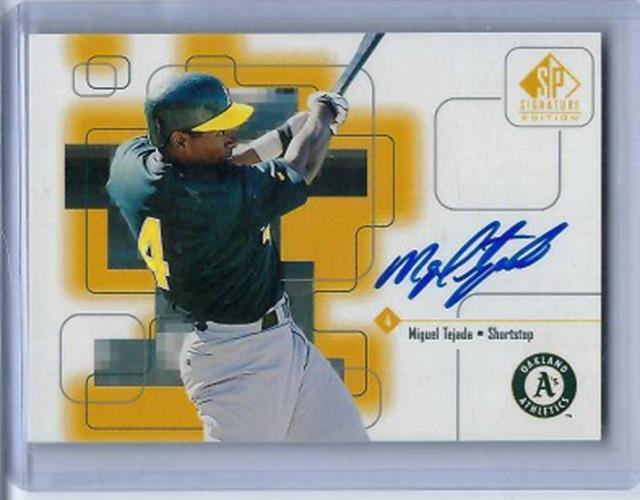 MIGUEL TEJADA 1999 UPPER DECK SIGNATURE EDITION SP ON CARD AUTO #MT