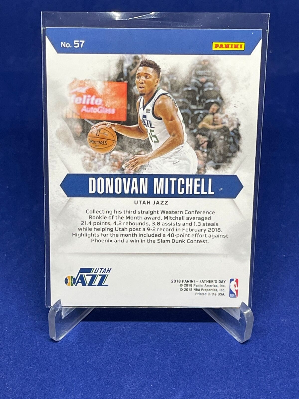 DONOVAN MITCHELL 2018 PANINI FATHERS DAY ROOKIE RC #D 153/399