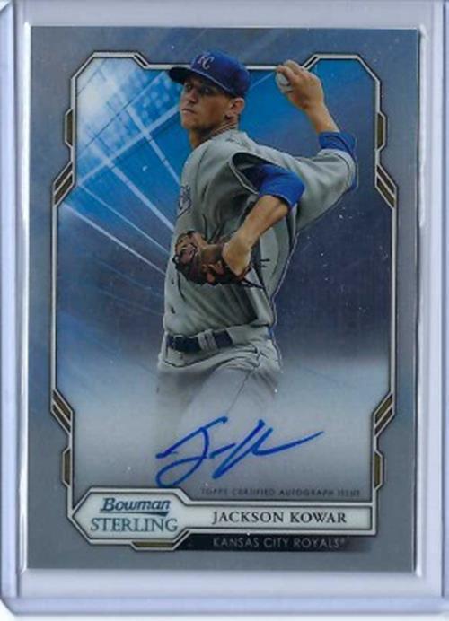 JACKSON KOWAR 2019 TOPPS BOWMAN STERLING ON CARD AUTO PROSPECT #BSPA-JW