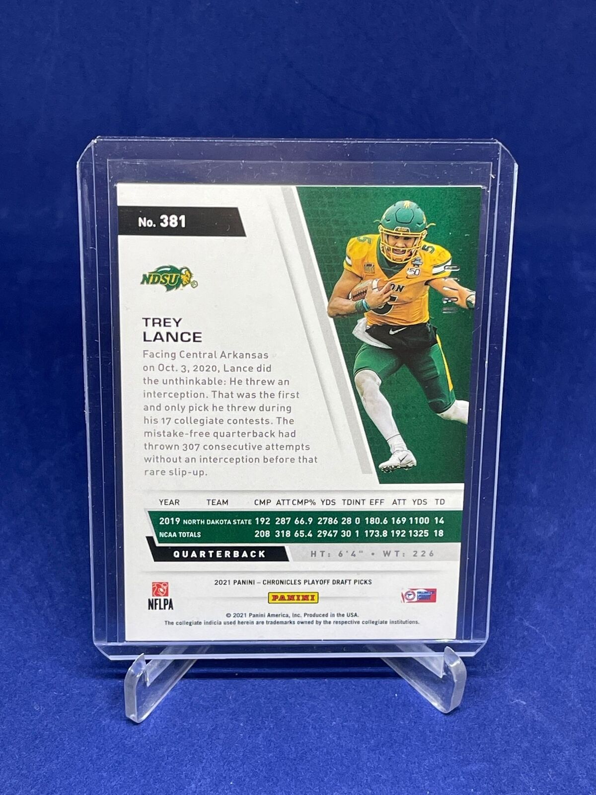 TREY LANCE 2021 PANINI CHRONICLES PLAYOFF DRAFT PICKS GOLD ROOKIE RC #D 3/10