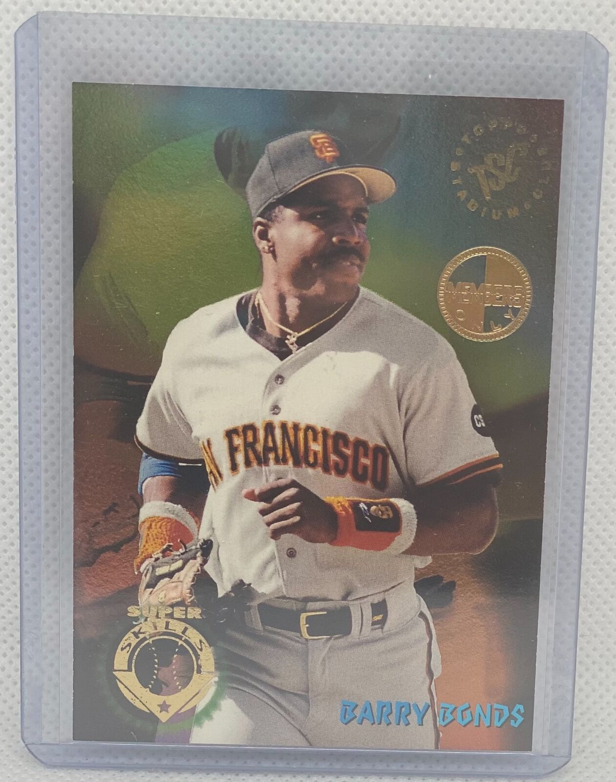 BARRY BONDS 1995 TOPPS STADIUM CLUB MEMBERS ONLY SUPER SKILLS #2