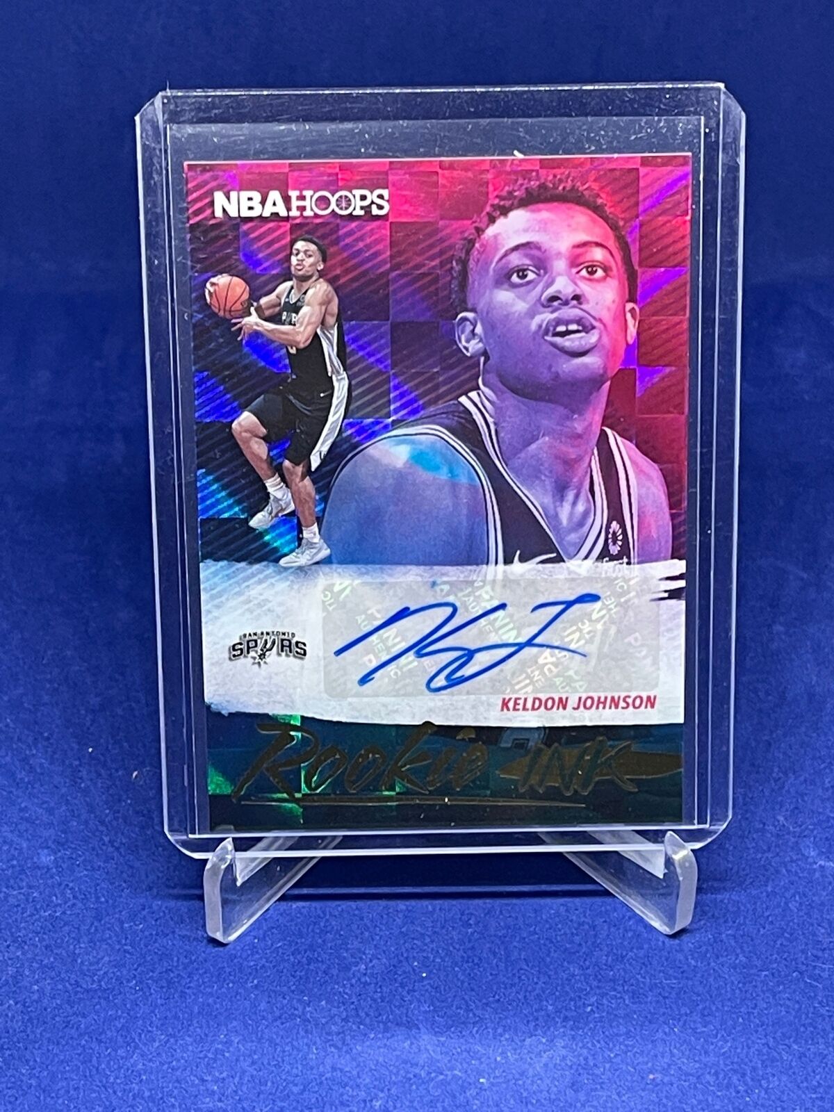 KELDON JOHNSON 2019-20 PANINI NBA HOOPS ROOKIE INK AUTO RC