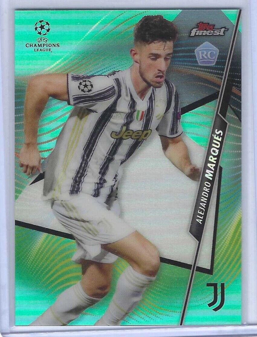 ALEJANDRO MARQUES 2020-21 TOPPS FINEST AQUA REFRACTOR ROOKIE RC #D 12/75