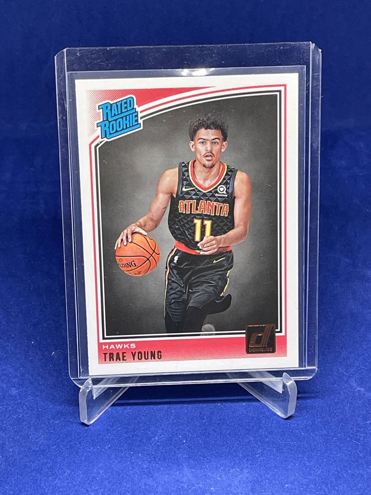 TRAE YOUNG 2018-19 PANINI DONRUSS RATED ROOKIE TRUE RC #198