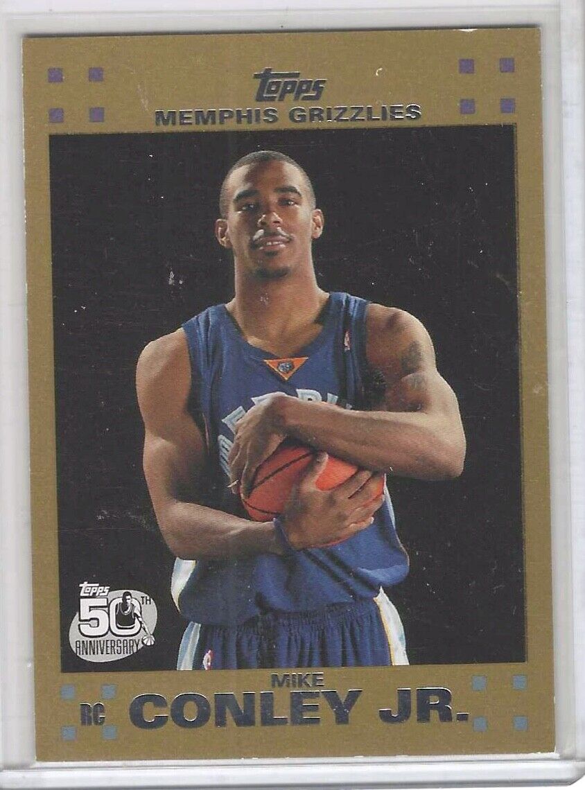 MIKE CONLEY JR 2007-08 TOPPS GOLD ROOKIE RC #D 0174/2007