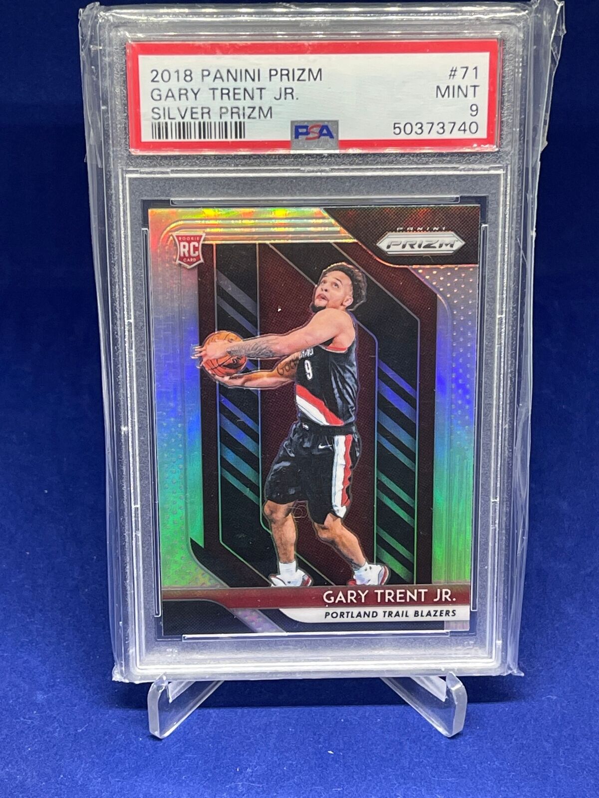 GARY TRENT JR 2018-19 PANINI PRIZM SILVER PRIZM ROOKIE RC #71 PSA 9 MINT