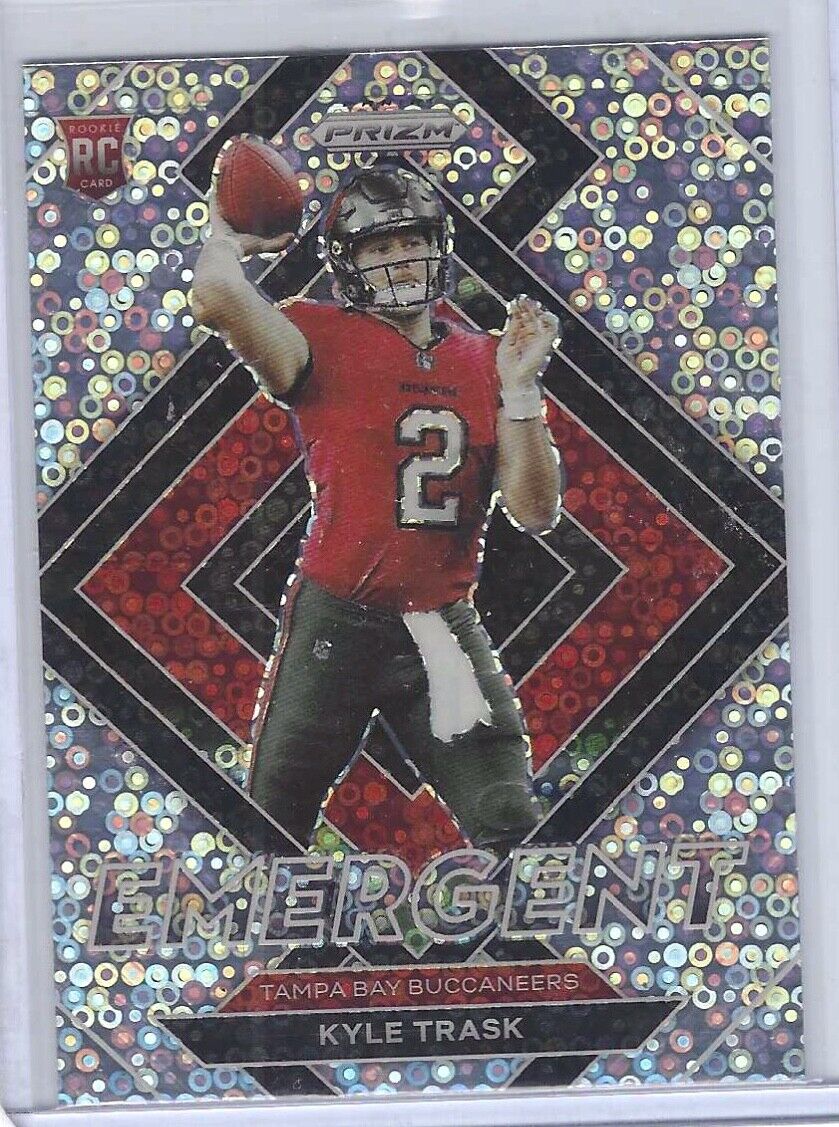 KYLE TRASK 2021 PANINI PRIZM SILVER DISCO EMERGENT PRIZMS ROOKIE RC #E-9