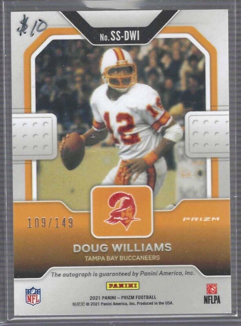 DOUG WILLIAMS 2021 PANINI PRIZM SENSATIONAL SIGNATURES SILVER PRIZM AUTO #D /149