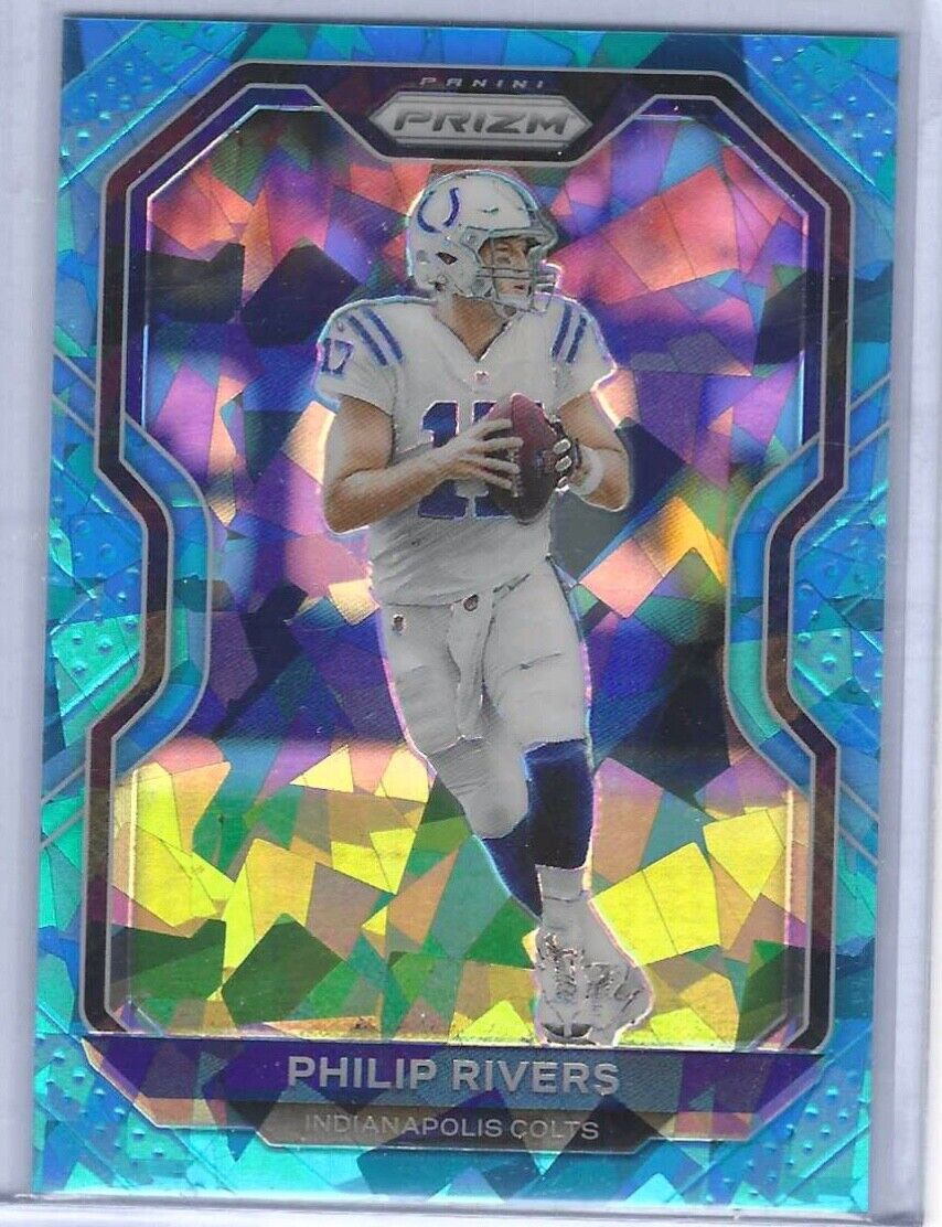 PHILIP RIVERS 2020 PANINI PRIZM BLUE CRACKED ICE PRIZM #D 76/99