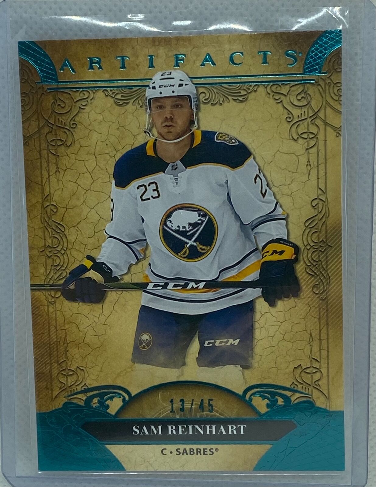 SAM REINHART 2020-21 UPPER DECK ARTIFACTS AQUA #D 13/45