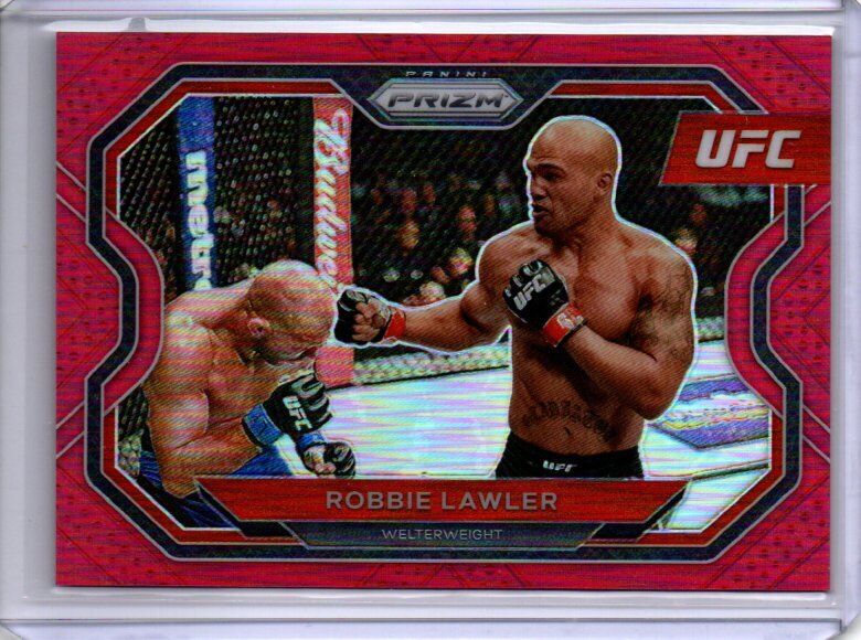 ROBBIE LAWLER 2021 PANINI PRIZM UFC SILVER PRIZM #D 253/275
