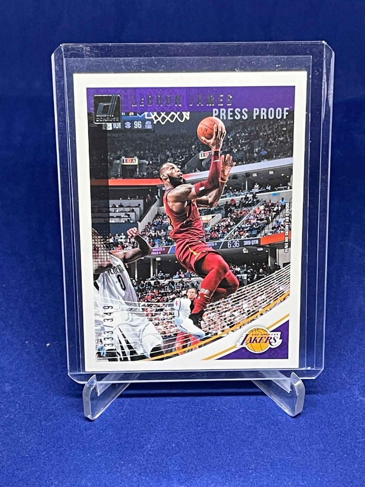 LEBRON JAMES 2018-19 PANINI DONRUSS PRESS PROOF SILVER #D 333/349