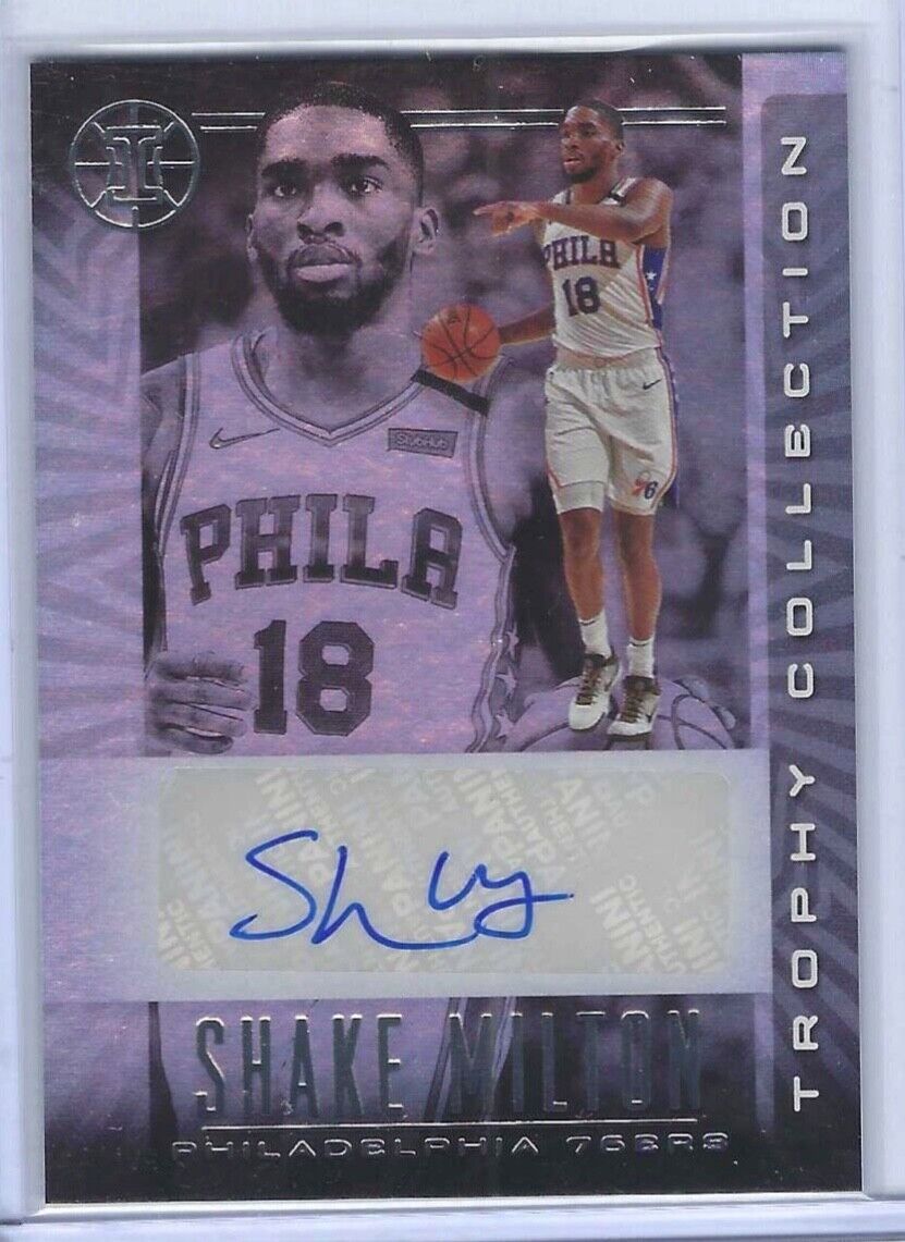 SHAKE MILTON 2019-20 PANINI ILLUSIONS TROPHY COLLECTION AUTO RC #TC-SMT