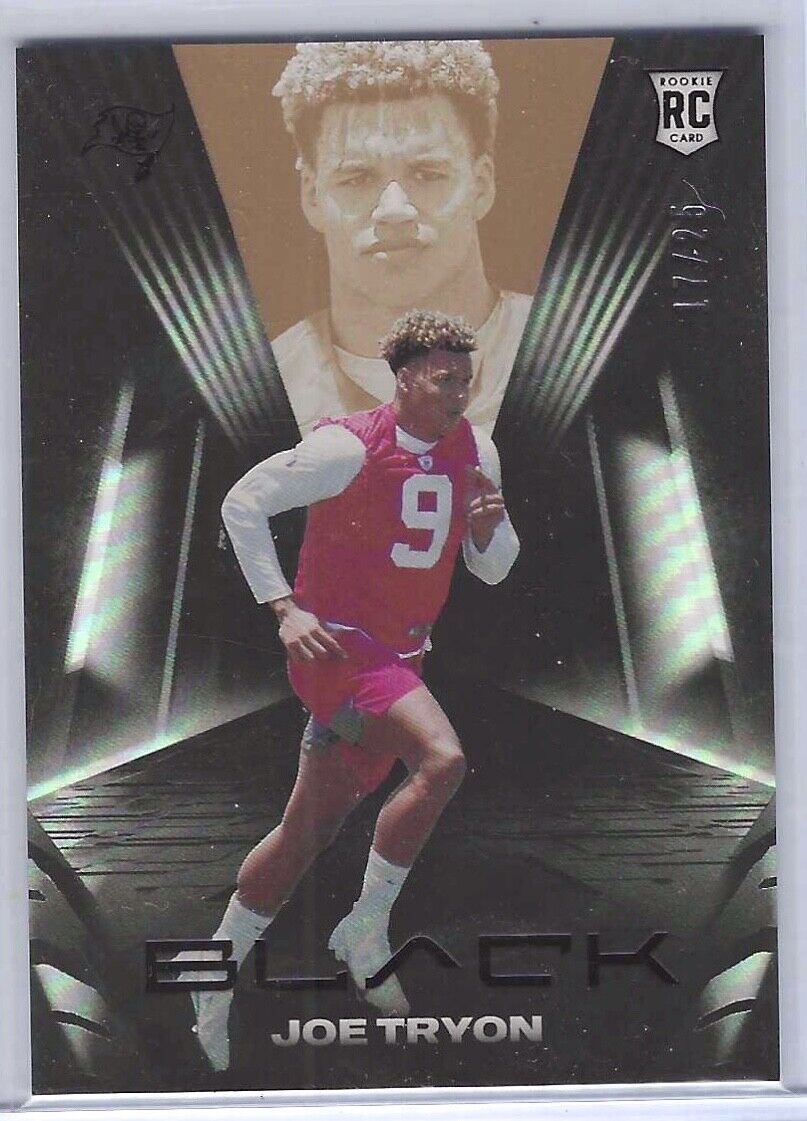 JOE TRYON 2021 PANINI BLACK ROOKIE RC #D 17/25