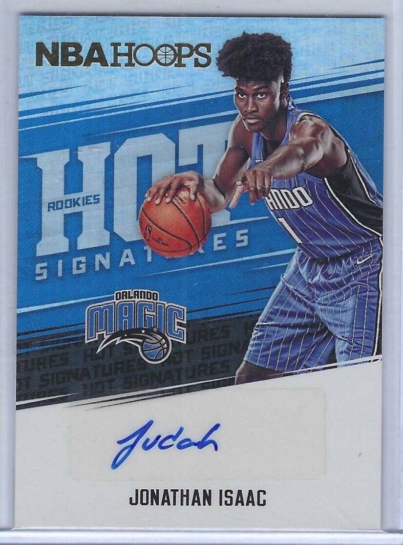 JONATHAN ISAAC 2017-18 PANINI HOOPS HOT SIGNATURES ROOKIE AUTO RC #HSR-JI