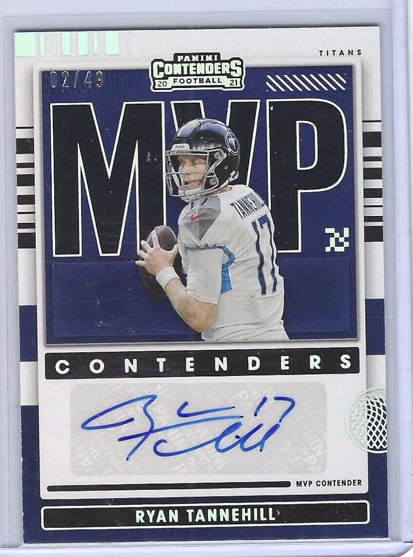 RYAN TANNEHILL 2021 PANINI CONTENDERS MVP CONTENDERS AUTO #D 02/49