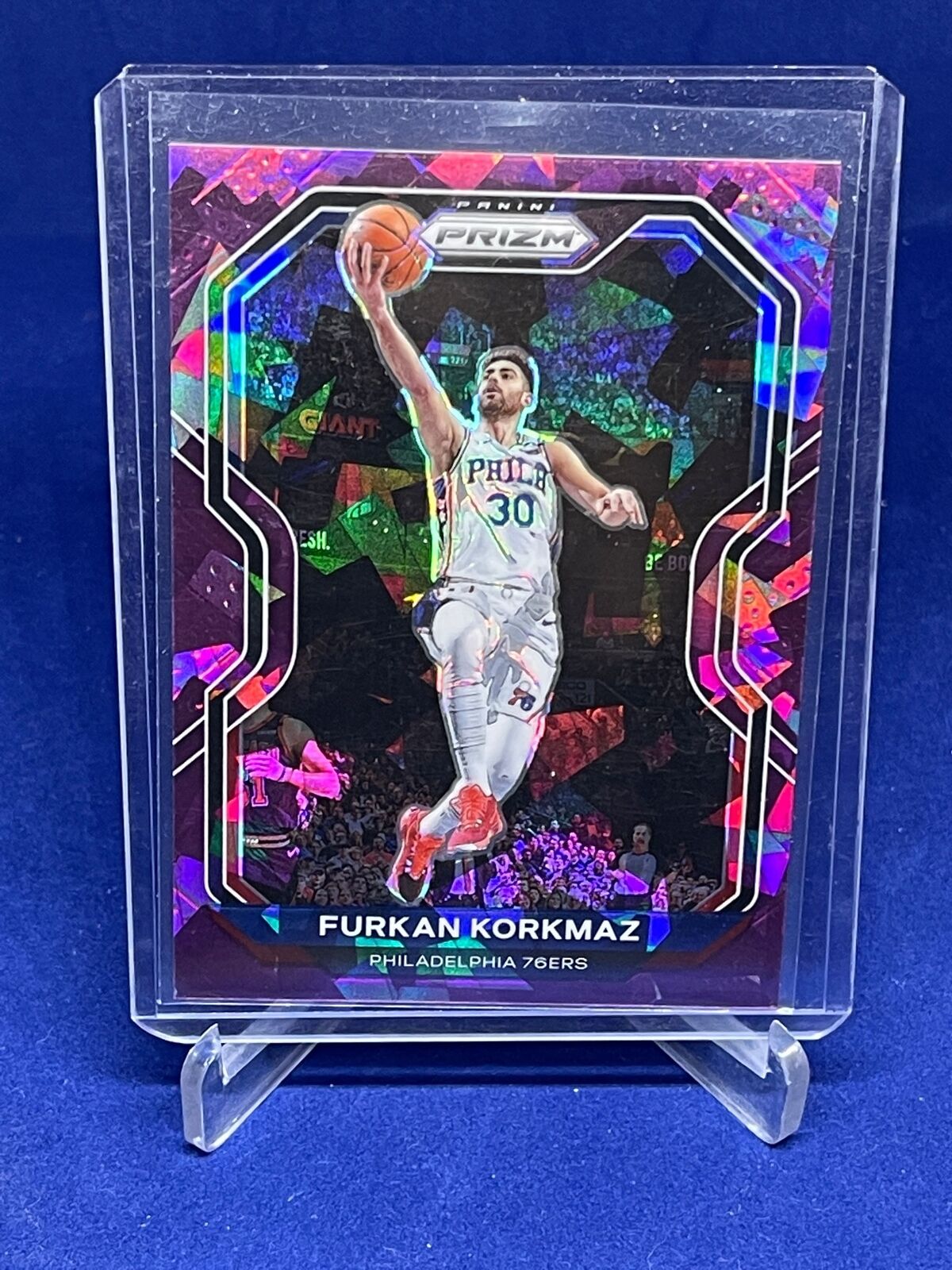 FURKAN KORKMAZ 2020-21 PANINI PRIZM PURPLE CRACKED ICE PRIZM #D 65/175