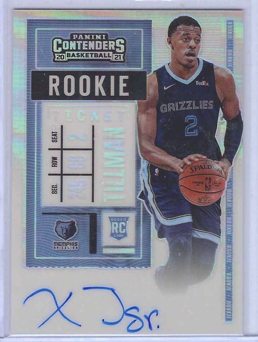 XAVIER TILLMAN 2020-21 CONTENDERS PREMIUM VARIATION ROOKIE TICKET AUTO RC #128