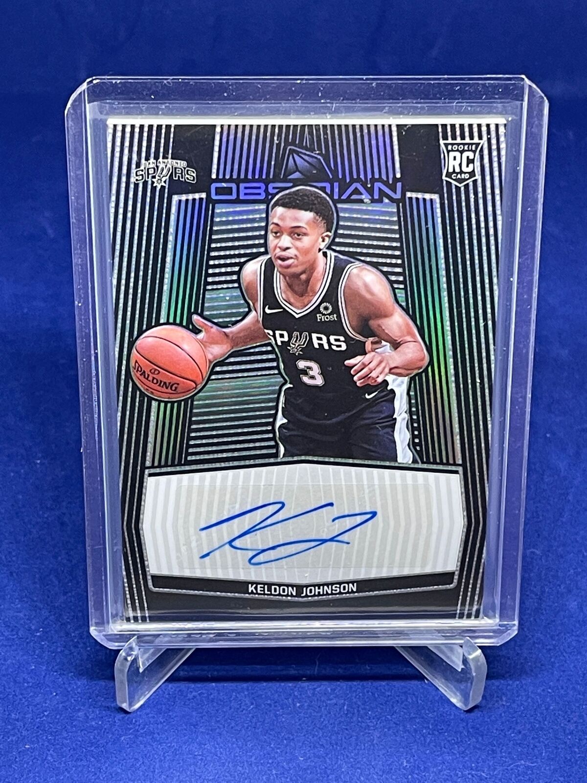 KELDON JOHNSON 2019-20 PANINI OBSIDIAN ROOKIE AUTO RC #D 26/99