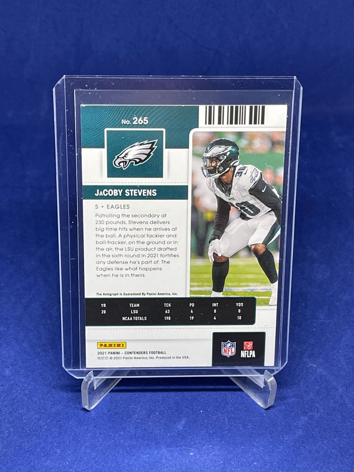 JACOBY STEVENS 2021 PANINI CONTENDERS ROOKIE TICKET AUTO RC #265