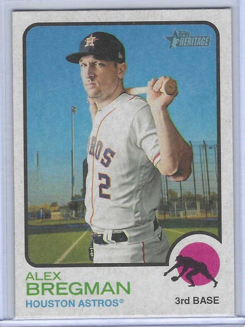 ALEX BREGMAN 2022 TOPPS HERITAGE REVERSE FLIP STOCK SSP #D /5