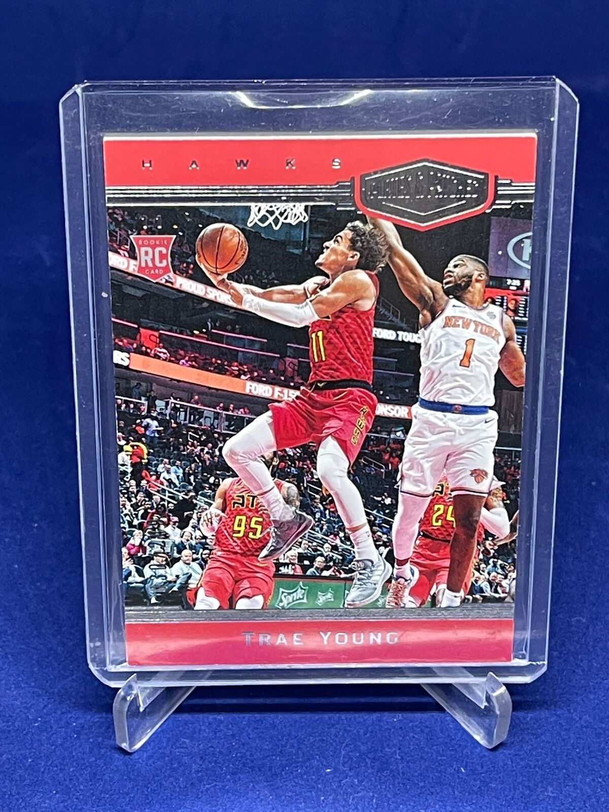 TRAE YOUNG 2018-19 PANINI CHRONICLES PLATES & PATCHES ROOKIE RC #D 30/249