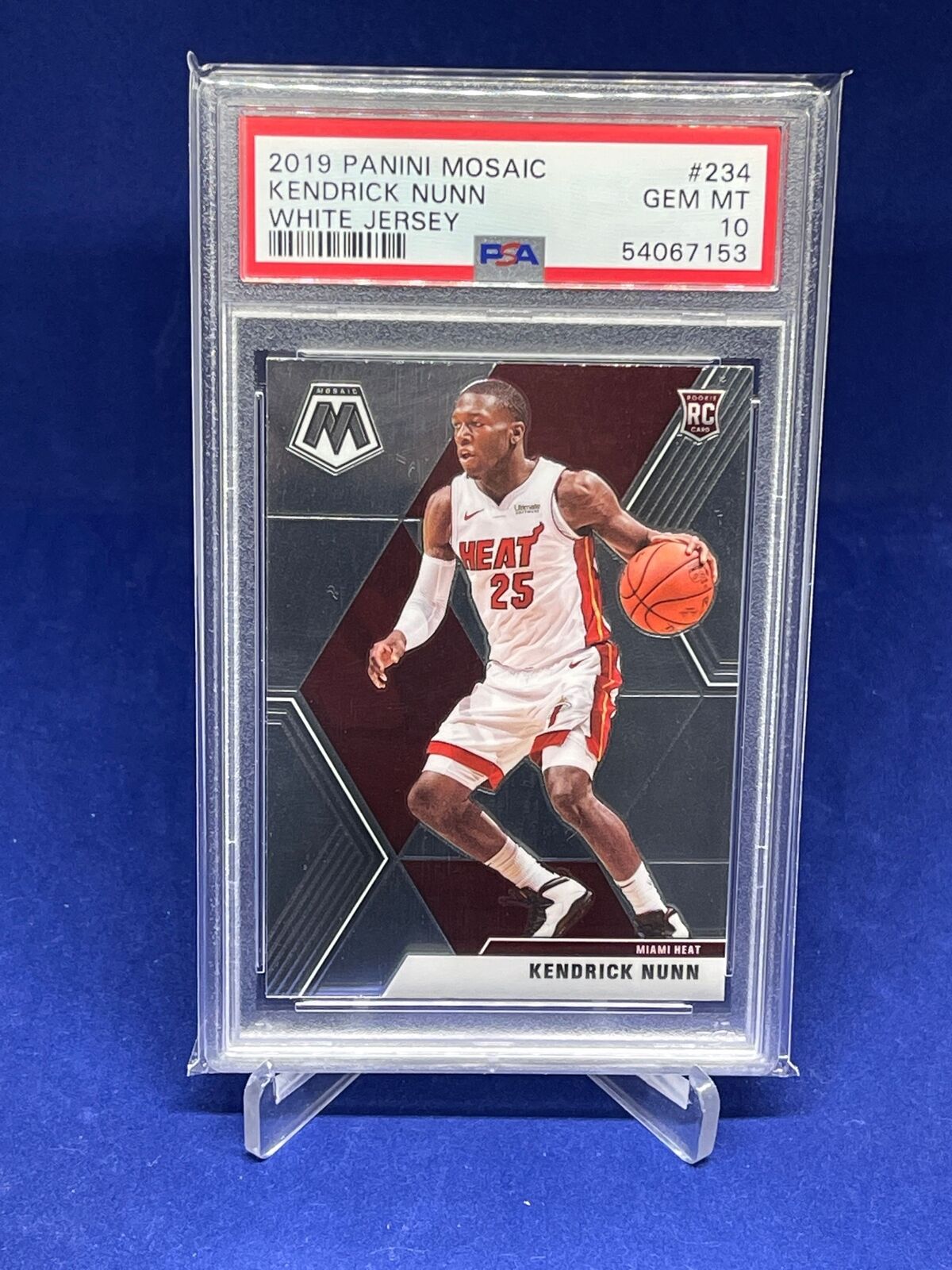 KENDRICK NUNN 2019-20 PANINI MOSAIC SP PHOTO VARIATION RC #234 PSA 10 GEM MINT