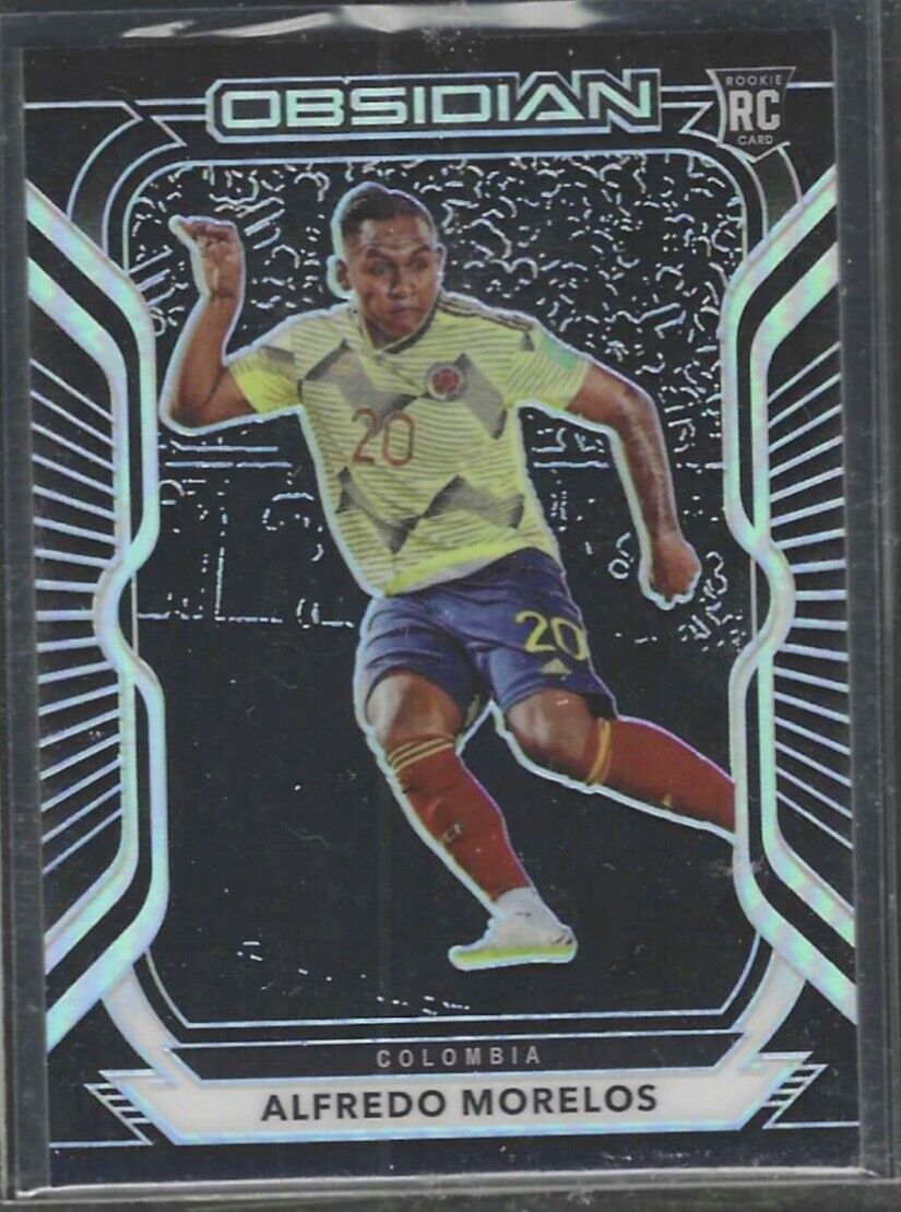 ALFREDO MORELOS 2020-21 PANINI OBSIDIAN TRUE ROOKIE RC #D 031/195
