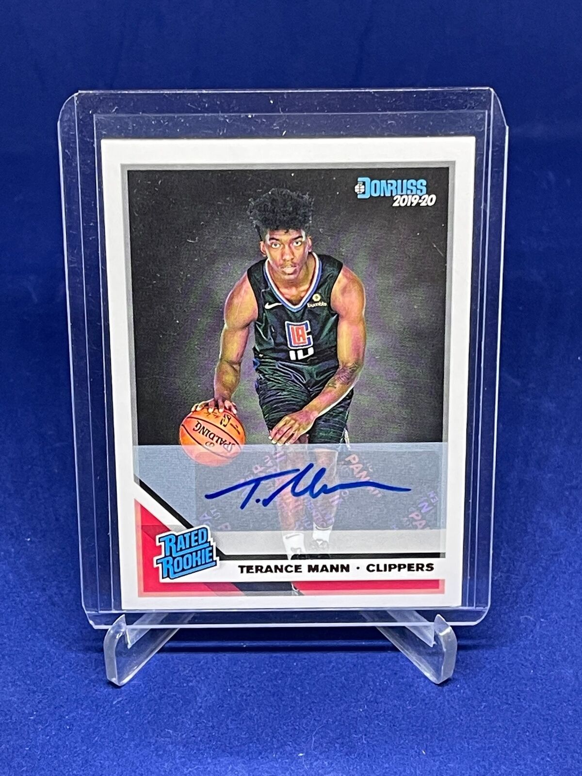 TERANCE MANN 2019-20 PANINI DONRUSS RATED ROOKIE AUTO RC #242