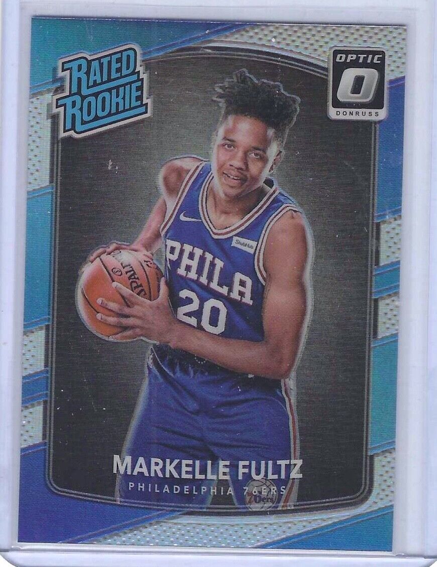 MARKELLE FULTZ 2017-18 PANINI DONRUSS OPTIC SILVER HOLO RATED ROOKIE RC #200