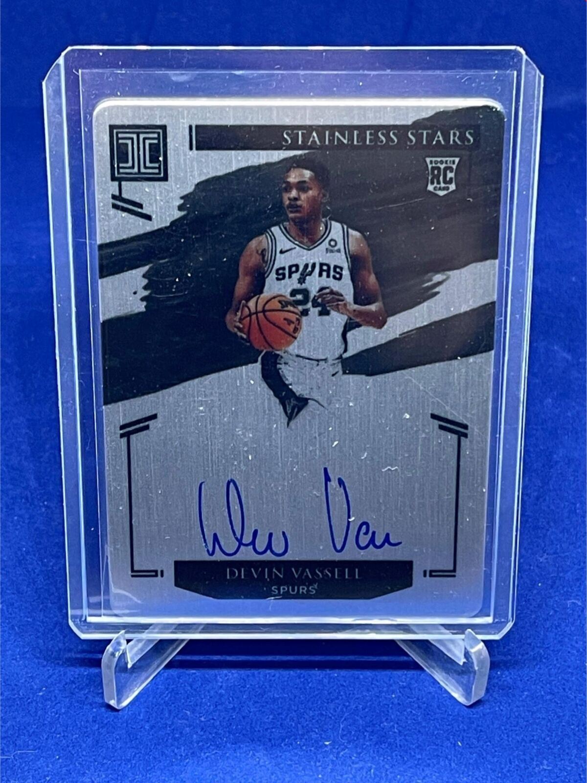 DEVIN VASSELL 2020-21 PANINI IMPECCABLE STAINLESS STARS AUTO ROOKIE RC #D 94/99