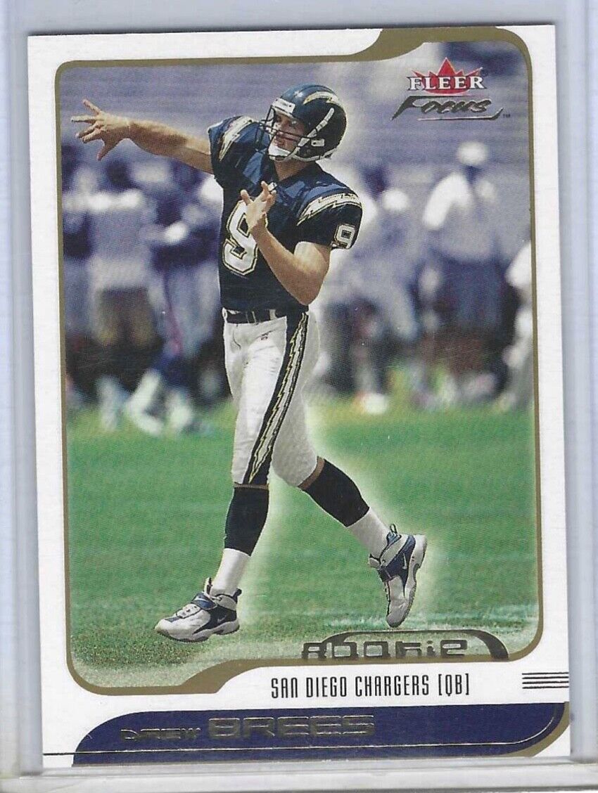 DREW BREES 2001 FLEER FOCUS ROOKIE RC #D 1489/1850