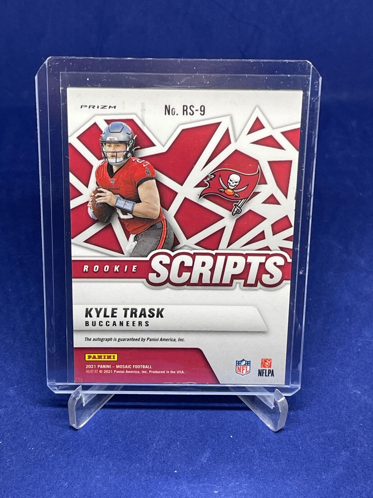 KYLE TRASK 2021 PANINI MOSAIC ROOKIE SCRIPTS AUTO PRIZM RC