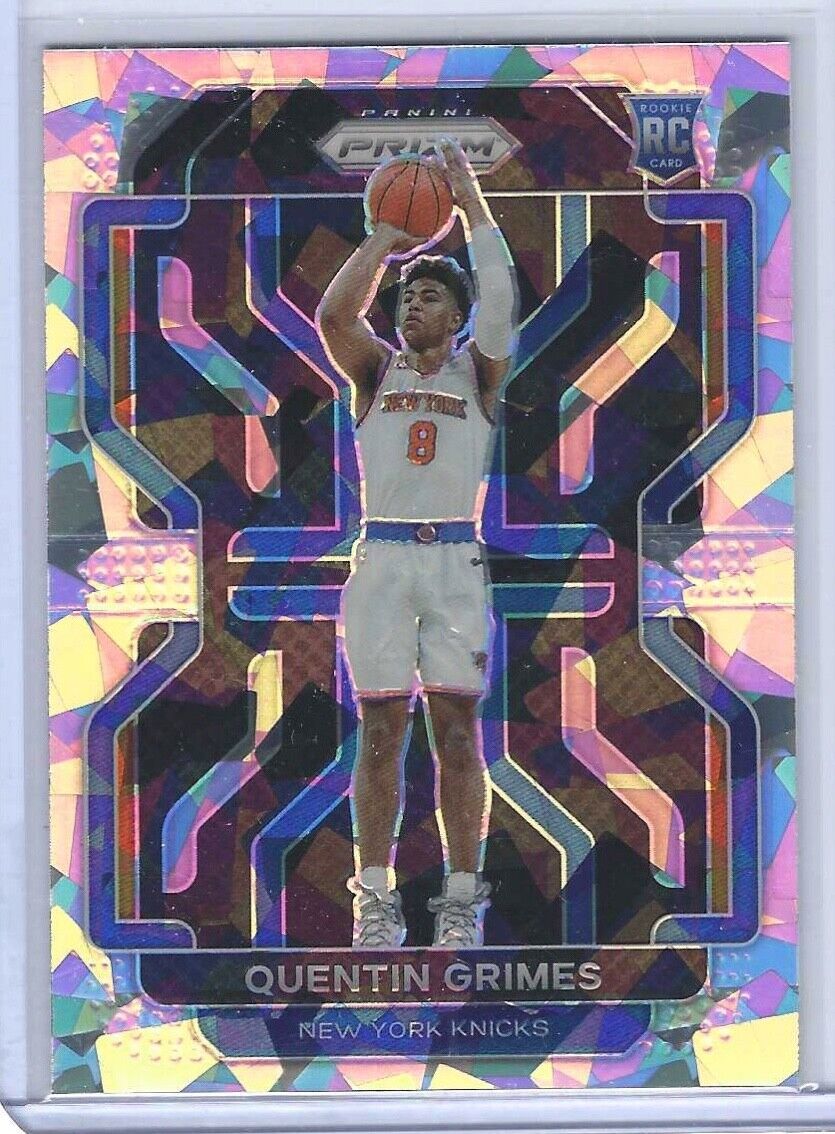 QUENTIN GRIMES 2021-22 PANINI PRIZM SILVER CRACKED ICE PRIZM ROOKIE RC #285