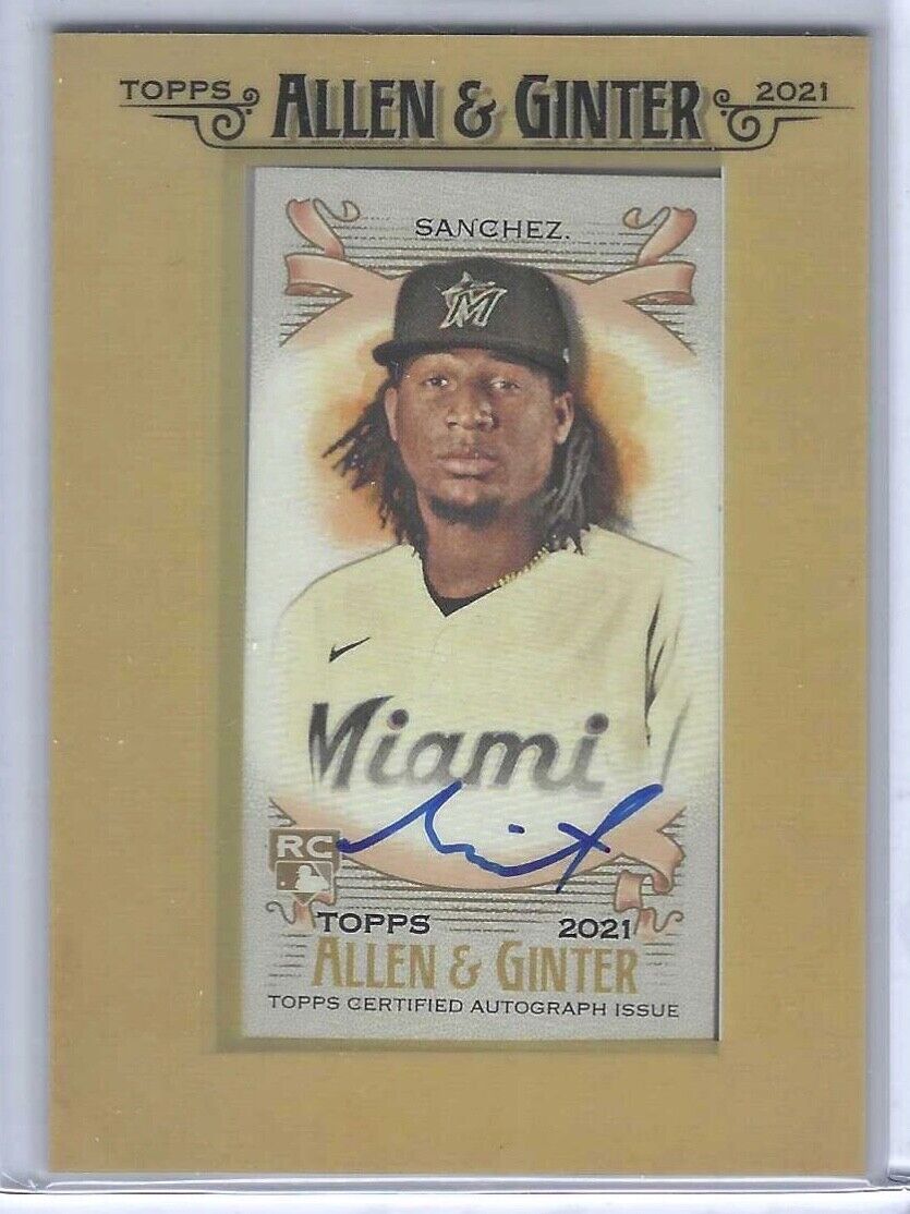 SIXTO SANCHEZ 2021 TOPPS ALLEN AND GINTER PORTRAIT MINI ROOKIE AUTO RC #FMA-SS