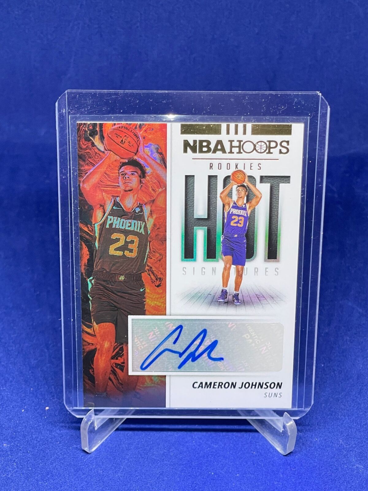 CAMERON JOHNSON 2019-20 PANINI NBA HOOPS HOT SIGNATURES ROOKIE AUTO RC