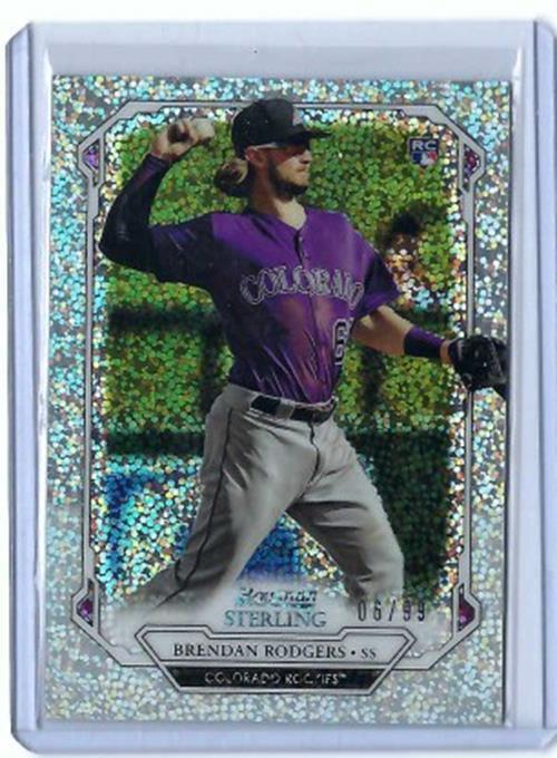 BRENDAN RODGERS 2019 TOPPS BOWMAN STERLING SPECKLE REFRACTOR RC #D 06/99