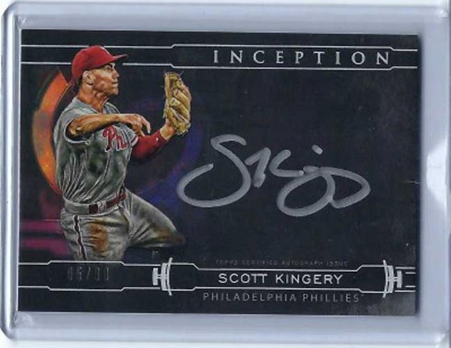 SCOTT KINGERY 2019 TOPPS INCEPTION SILVER SIGNATURES BLACK AUTO #D 5/90